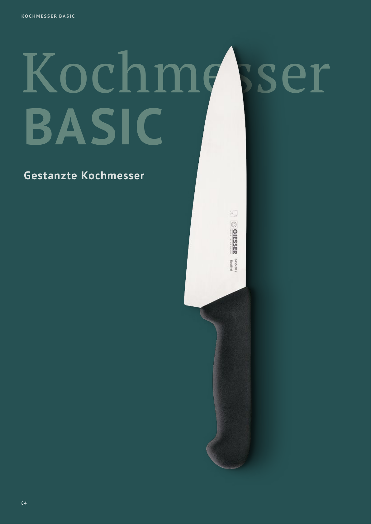Gestanzte Kochmesser