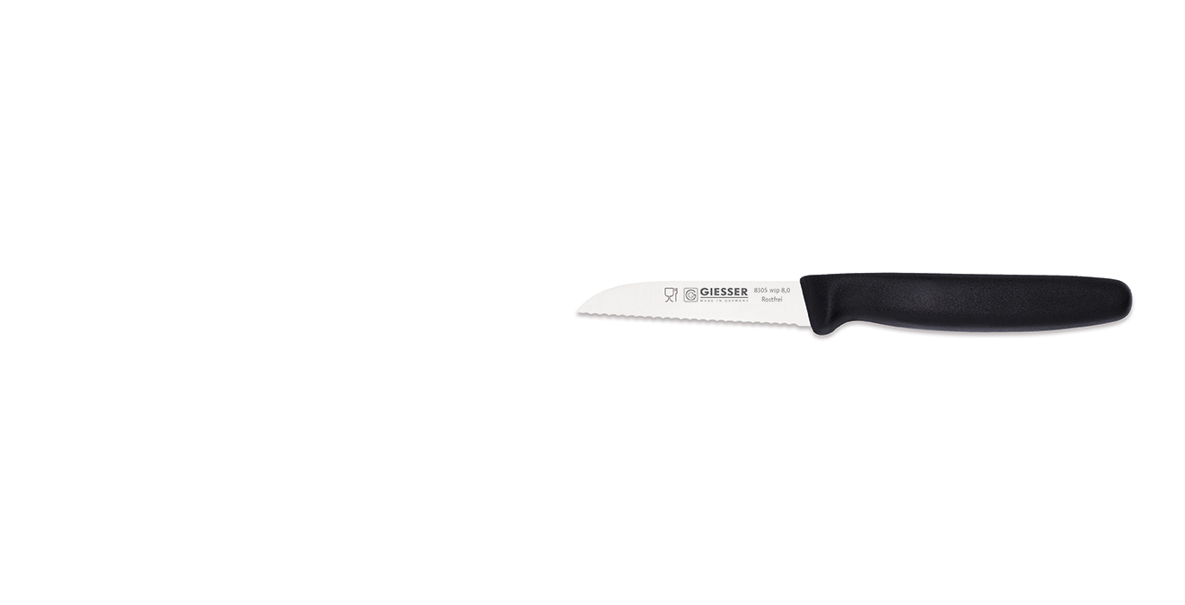 Gemüsemesser 8305, Wellenschliff, 8 cm
