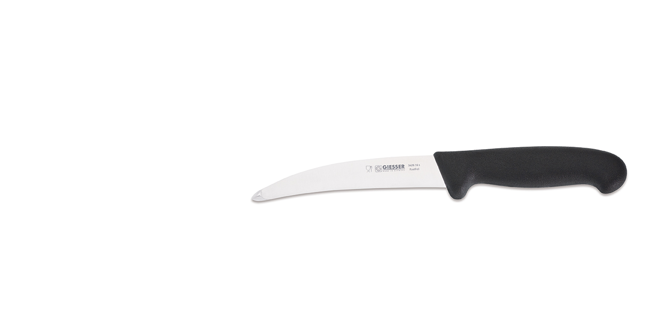 Gekrösemesser 3426, 16 cm, Stahlknopf
