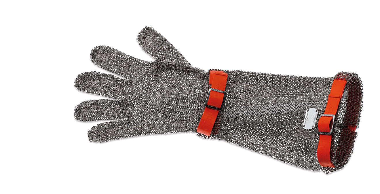 Euroflex-Handschuh / Stechschutz, 5 Finger, 19cm Stulpe